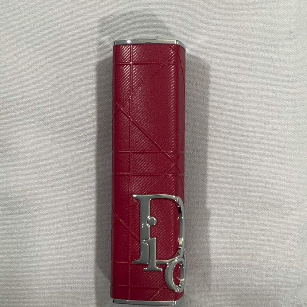 Dior Red Leather Lipstick Case